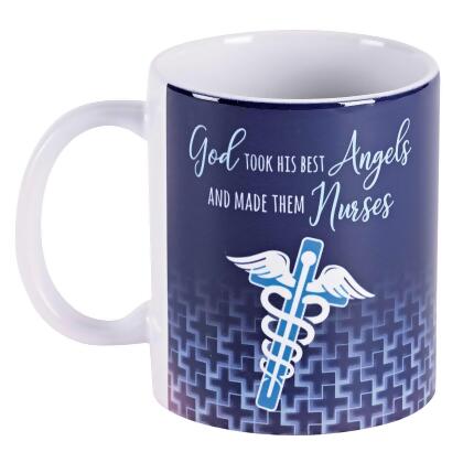 Dicksons MUG-1181 11 oz Unisex Nurse God Took His Best Ceramic Mug, Multi Color - One Size 