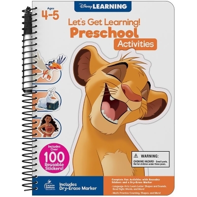 Carson Dellosa Education CD-705425 Lets Get Learning Preschool Activities Book, Multi Color 
