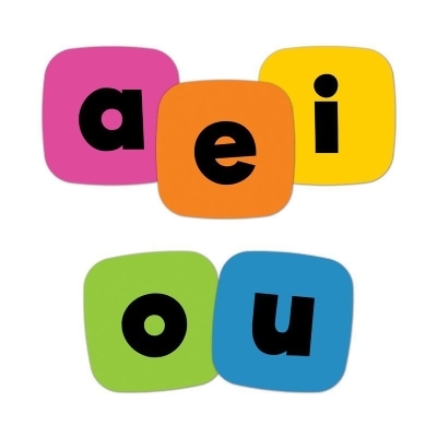Carson Dellosa Education CD-146043 Edu-Clings Vowels Learning Set, Multi Color 