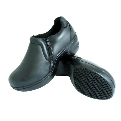 Genuine Grip 460-6M Mens Slip-Resistant Slip on Work Shoes, Black - Size 6 