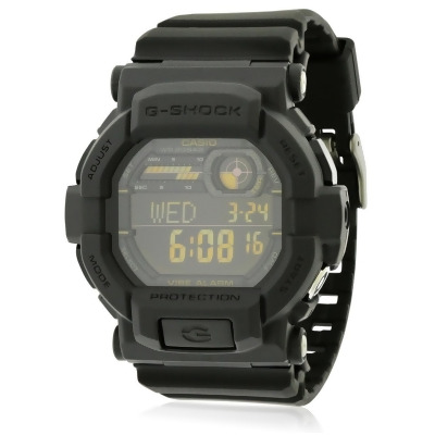 Casio GD350-1B G-Shock Vibration Alarm Watch for Mens, Black 