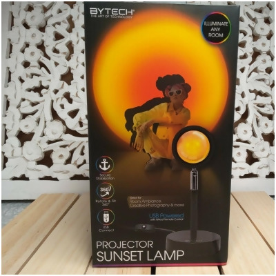 ByTech BYMCLB117BK Sunset Projector Decor Light, Yellow 