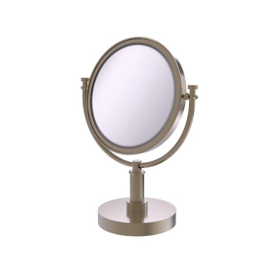 Allied Brass DM-4-2X-PEW 8 in. Vanity Top Make-Up Mirror 2X Magnification, Antique Pewter - 15 x 8 x 8 in. 