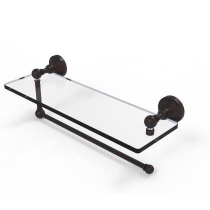 Allied Brass WP-1PT-16-VB 16 in. Waverly Place Collection Paper Towel Holder with Glass Shelf, Venetian Bronze