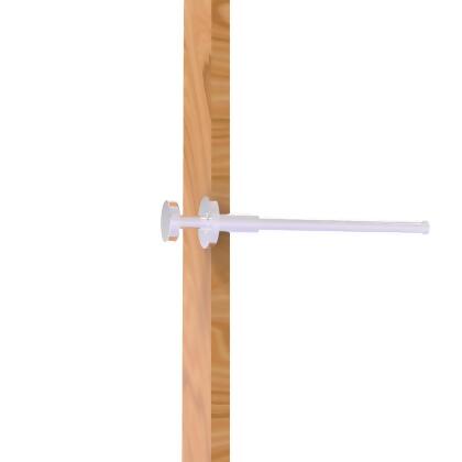Allied Brass FR-23-PC Fresno Collection Retractable Pullout Garment Rod, Polished Chrome