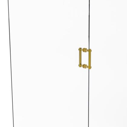 Allied Brass 404-6BB-PB 6 in. Contemporary Back to Back Shower Door Pull, Polished Brass - 1.7 x 7.2 x 7.4 in. 