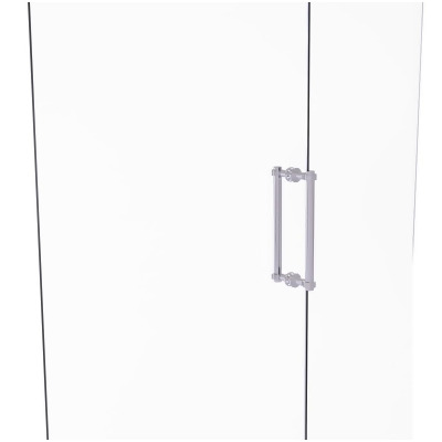 Allied Brass 404G-12BB-PC 12 in. Contemporary Back to Back Shower Door Pull with Grooved Accent, Polished Chrome 