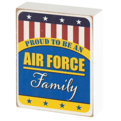 Dicksons TPLK34-316 3 x 4 in. Unisex Proud To Be An Air Force Family Tabletop Plaque, Multi Color - One Size 