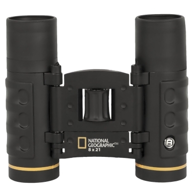 Explore Scientific 80-10821-CP 8 x 21 mm Foldable Roof-Prism Binoculars, Black 