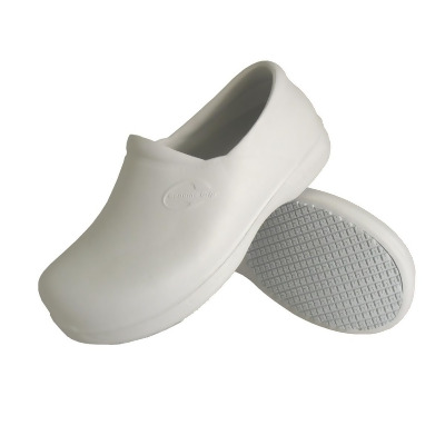 Genuine Grip 3805-9M Mens Slip-Resistant Injection Clogs, White - Size 9 