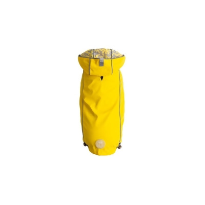 GF Pet GJ023S0-YELLOW-2XS Reversible Elasto-Fit Raincoat, Yellow - 2XS 