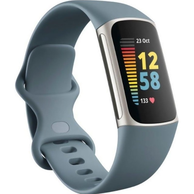Fitbit FB421SRBU Charge 5 Advanced Fitness Health Tracker, Steel Blue 