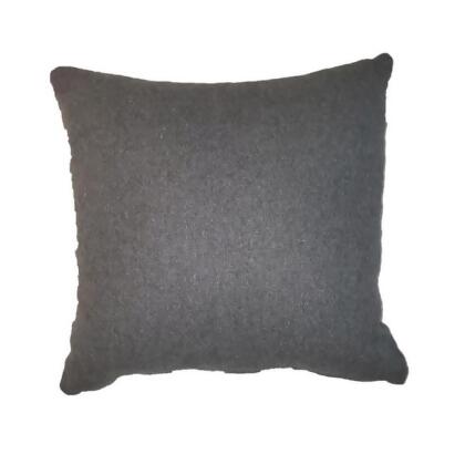 Aanny Designs JJPW019 Fulton Square Cotton Throw Pillow, Dark Grey 