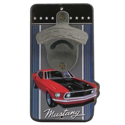 Ford 90162191-S Mustang Bottle Opener, Red 