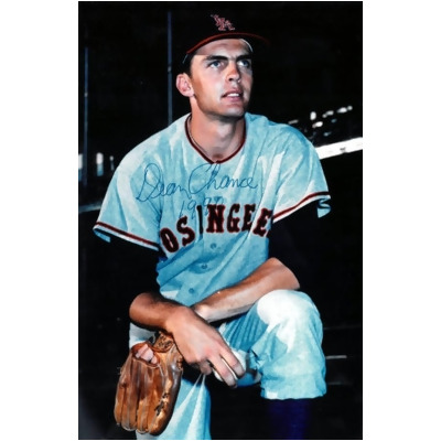 RDB Holdings & Consulting CTBL-031822 5.5 x 8.5 in. Dean Chance Signed Photo 1990 - COA - Los Angeles Angels 
