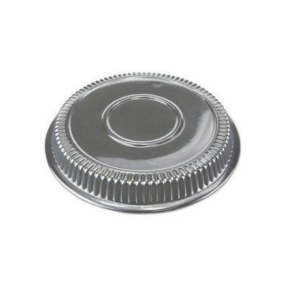 Durable Packaging P290500 9 in. Plastic Dome Lid for Round Disposable Pan, Clear 
