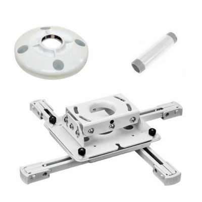 Chief Mounts CHF-KITPD003W 12-18 in. Preconfigured Projector Ceiling Mount Kit, White 