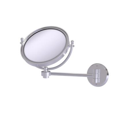 Allied Brass WM-5-3X-SCH 8 in. Wall Mounted Make-Up Mirror 3X Magnification, Satin Chrome - 10 x 8 x 11 in. 