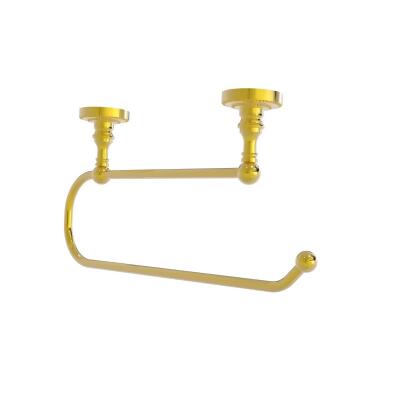 Allied Brass DT-25EC-PB Dottingham Collection Under Cabinet Paper Towel Holder, Polished Brass 
