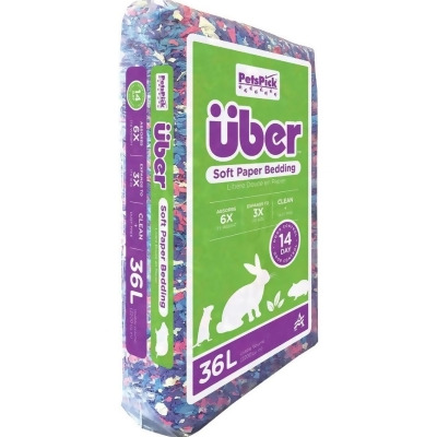 American Wood Fibers 80500PWUBCONPK Uber Soft Paper Pet Bedding, Confetti 