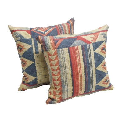 Blazing Needles 9910-S2-ZP-ID-043 Polyester Blend Print Indoor Throw Pillows, Taos - Set of 2 