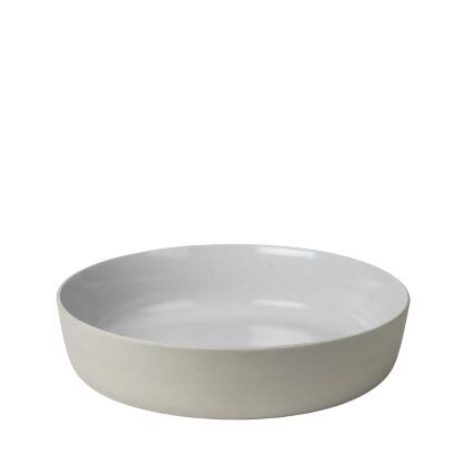 Blomus 64161 3 x 11 in. Sablo Ceramic Salad Bowl, Cloud 
