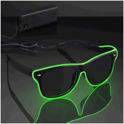 Blinkee 85010 Electro Luminescent Banray Sunglasses, Green 