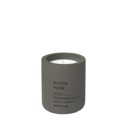 Blomus 65952 Fraga Scented Candle in Concrete Container, Tarmac - Kyoto Yume Fragrance - Small 