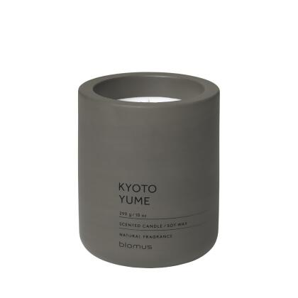 Blomus 65953 Fraga Scented Candle in Concrete Container, Tarmac - Kyoto Yume Fragrance - Large 