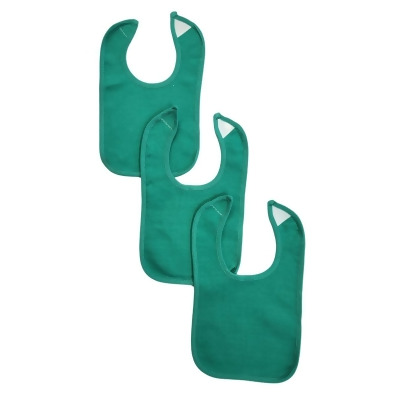 Bambini NC-0902 Unisex Baby Bibs, Green - One Size - Pack of 2 