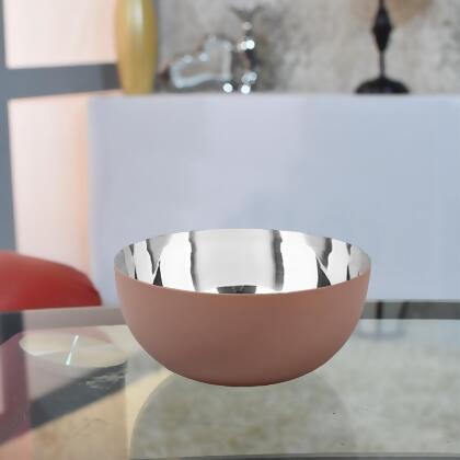 BBH Homes UBBBAOB328DSC2HS 15.5 x 15.5 x 7 cm Handmade Decorative Stainless Steel Bowls, Pearl White 