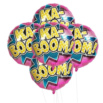 Buyseasons 264097 Superhero Girl Foil Balloon Kit, Multicolor - 5 Piece 