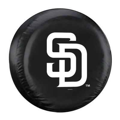 Fremont Die 2324568436 San Diego Padres Tire Cover, Black - Standard 