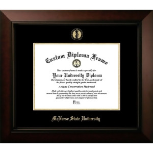 Campus Images La996lbcged-1185 11 x 8.5 in. McNeese State University Legacy Foil Seal Diploma Frame, Black Cherry - All