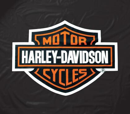 Billiards Accessories HDTCV Harley Davidson 8 ft. Vinyl Table Cover, Black with Orange 