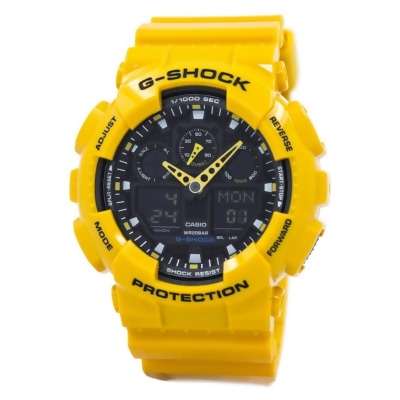 Casio GA-100A-9ADR G-Shock Velocity Indicator Alarm Men Watch, Blue 