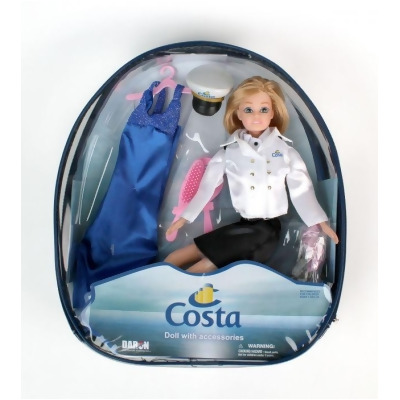 Daron DA8792 Costa Captain Doll in Backpack, 11.50 in. 