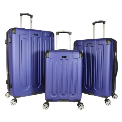Dejuno 252015DJ-NAVY Tutin Hardside Spinner Luggage Set with TSA Lock, Navy - 3 Piece 