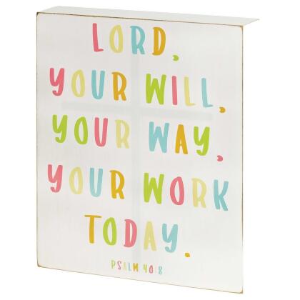 Dicksons TPLK810-83 8 x 10 in. Unisex Your Will Your Way Tabletop Plaque, Multi Color - One Size 
