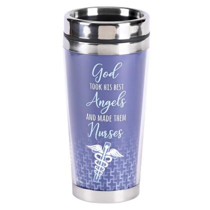 Dicksons SSMUG-325 16 oz Unisex Nurse God Took His Best Travel Mug, Multi Color - One Size 