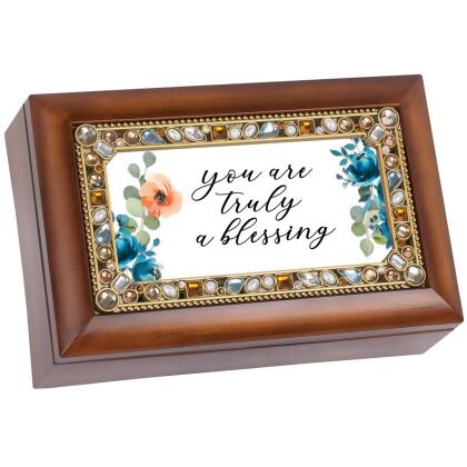 Dicksons PJ331SWG Unisex Jeweled You Are Blessing Petite Music Box, Multi Color - One Size 