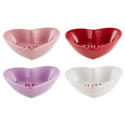 Design Imports CAMZ12670 Talk Candy Bowls, Sweet - Set of 4