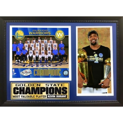 Encore Select 298-99 12 x 18 in. 2017 NBA Champion, Golden St Warriors - Photo Stat Frame 