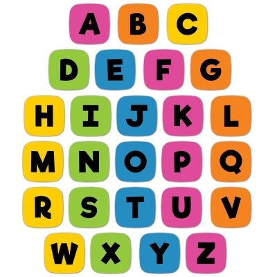 Carson Dellosa Education CD-146042 Edu-Clings Alphabet Manipulative Silicone Set, 26 Piece 