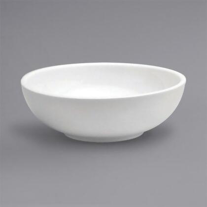 Buffalo F9010000756 32 oz 7.37 in. Rolled Edge Coupe Porcelain Pasta Bowl, Cream White 