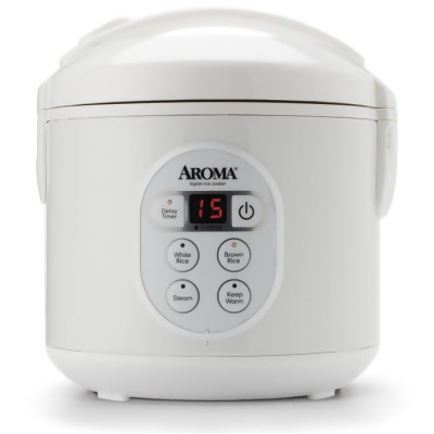 Aroma ARC-914D 4-Cup Cool-Touch Rice Cooker, Stainless Steel 