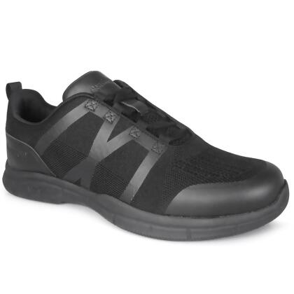 Genuine Grip 1800-12M Men Athletic Slip Resistant Shoe, Black - Size 12 Medium