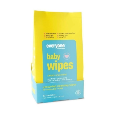 Everyone KHFM00288954 Unscented Baby Wipes, Pack of 30 