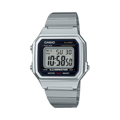 Casio B650WD-1ADF Vintage Digital Unisex Watch, Stainless Steel 