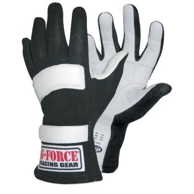 G-Force GFR4101XXLBK GF5 Racing Gloves, Black - 2XL 